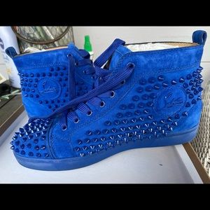 Christian Louboutin Blue spike high tops